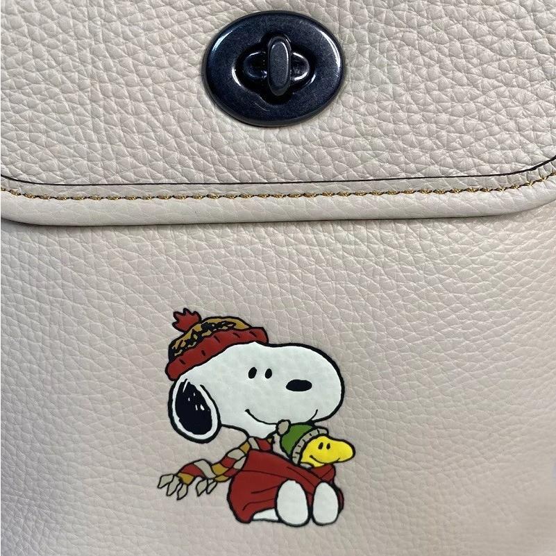 コーチ COACH 新作セール COACH スヌーピー スマホショルダーバッグ COACH X PEANUTS ヘリテージ クロスボディ スヌーピー モチーフ アイボリー マルチ｜kanonstory｜06