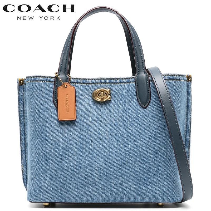 COACH コーチ バッグ CR708 デニム 2024新作 2way 斜め掛け COACH コーチ バッグ CR708 デニム 2024新作 2way 斜め掛け