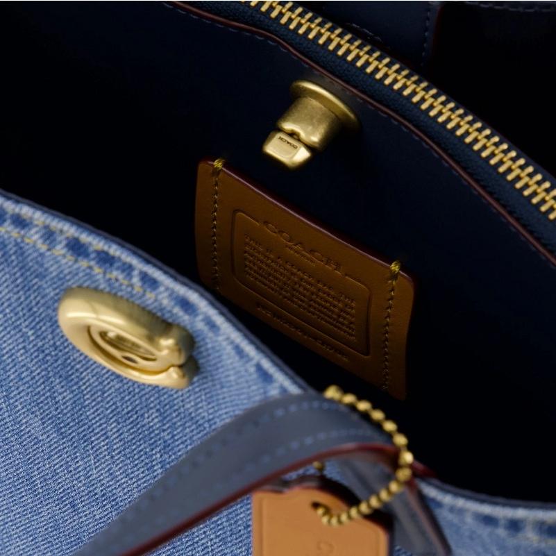 COACH コーチ バッグ CR708 デニム 2024新作 2way 斜め掛け COACH コーチ バッグ CR708 デニム 2024新作 2way 斜め掛け