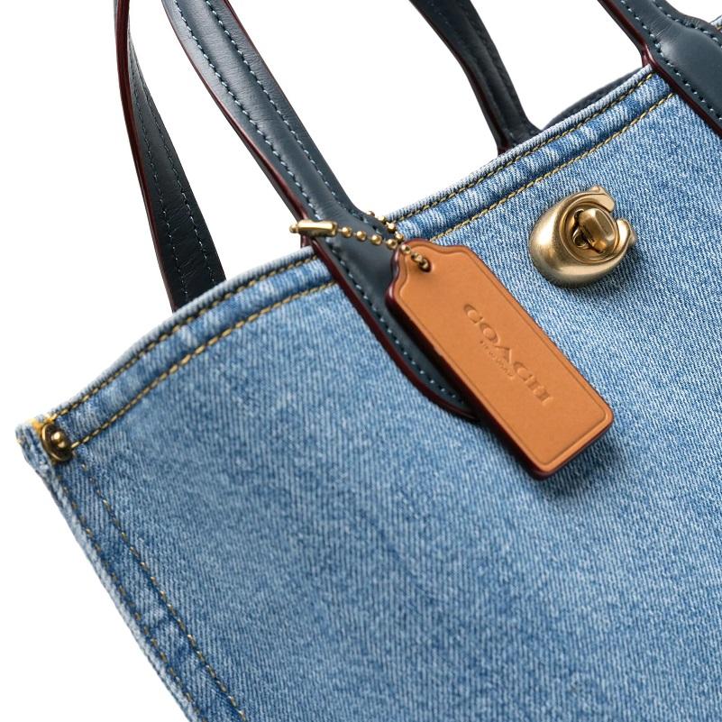 COACH コーチ バッグ CR708 デニム 2024新作 2way 斜め掛け COACH コーチ バッグ CR708 デニム 2024新作 2way 斜め掛け