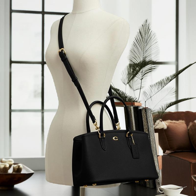 【26％OFF TIME SALE 6/5迄】2025秋冬新作 コーチ COACH バッグ ショルダーバッグ 斜め掛け レガシー ミディアム キャリーオール サッチェル 28 ブラックの画像