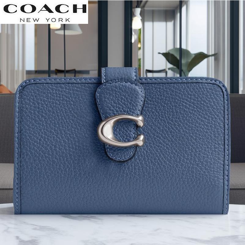 【未使用】COACH シグネチャー ショルダーウォレット PVC ネイビー COACH（コーチ） 新作セール 即発送可能 二つ折り財布 2026春新作