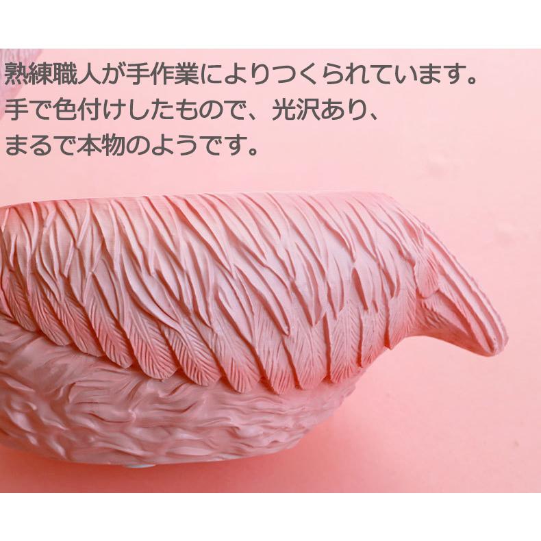 置物 小物入れフラミンゴ トレー キーボックス 鍵 リモコン 収納