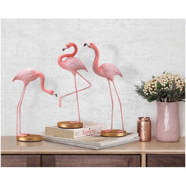 フラミンゴ置物 彫り置物 置物 オブジェ インテリア 雑貨 ピンク置物