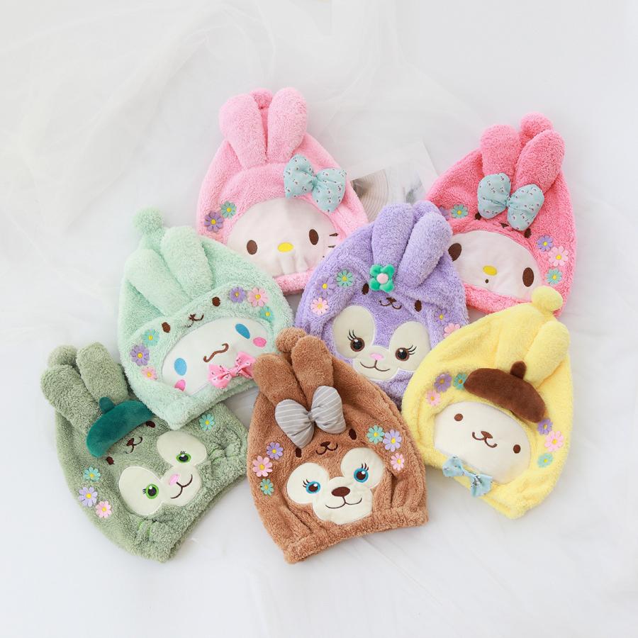 キャラクター ヘアキャップ ドライキャップ サンリオタオルキャップ