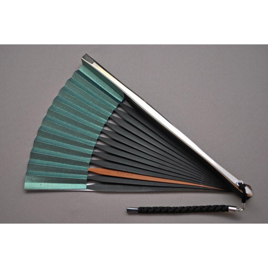 京風庵大むら 鉄扇 緑（染竹） 本革ケース付き : 加納屋北岸 - 通販