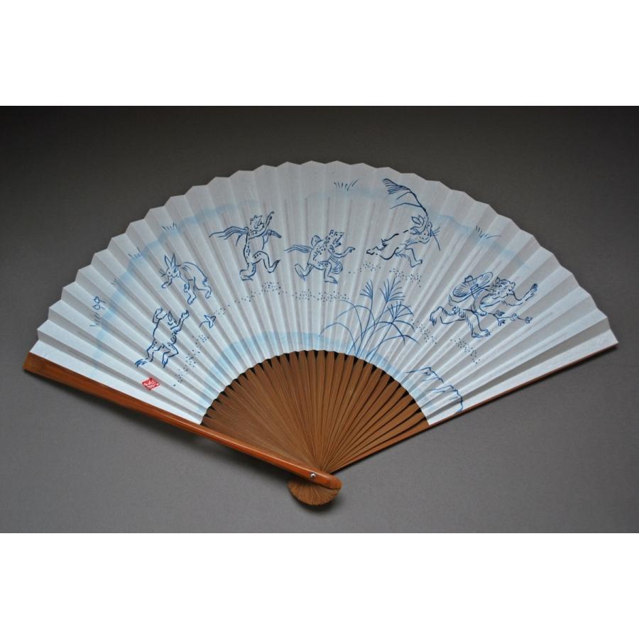 セール特価 京風庵大むら 左利き紳士用 七寸五分 和紙京扇子 鳥獣戯画 扇子 うちわ Www Oroagri Eu