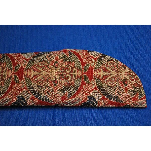 龍村織物 経錦 桐に向鳳凰丸文錦 お扇子袋 尺寸（紳士用