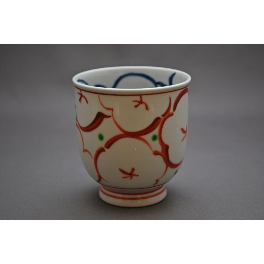 京焼・清水焼 湯呑 花絵（赤） : 加納屋北岸 - 通販 - Yahoo!ショッピング