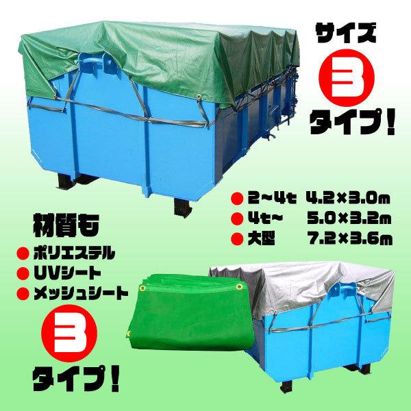 4トン用 メッシュシート 5m×3.2m | ゴムバンド付き : 環流ドットコム