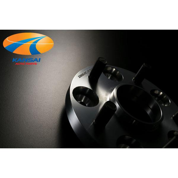 デジキャン ハブ付ワイドトレッドスペーサー 100-4H P1.5 54-54 ハブ付ワイドトレッドスペーサー 100-4H P1.5 10mm 54-54 A6061-T6