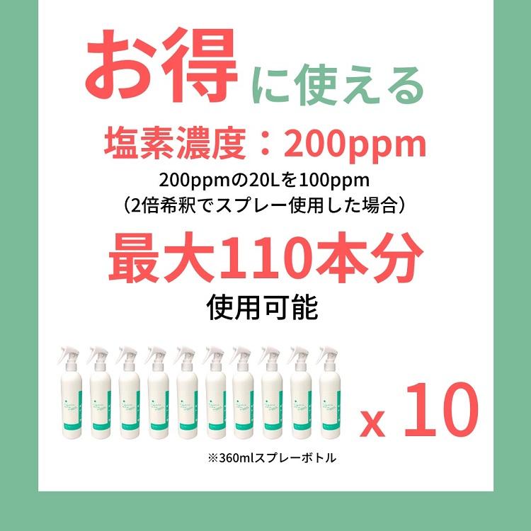 次亜塩素酸水 Hygienic Water 消臭 除菌 20L (詰め替え用・コックなし