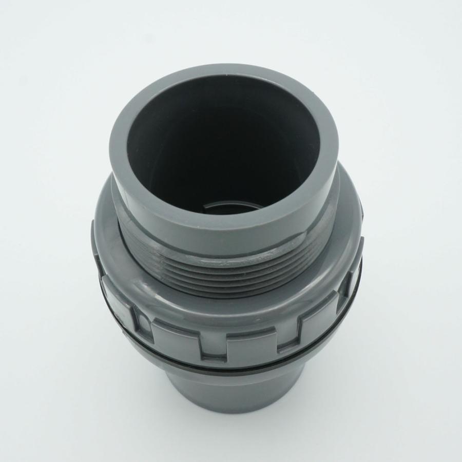 継手 穴開け配管 ネジ付ソケット パッキン付 ストレート PVC 30A 関西