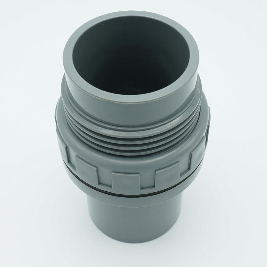 継手 穴開け配管 ネジ付ソケット パッキン付 ストレート PVC 40A 関西