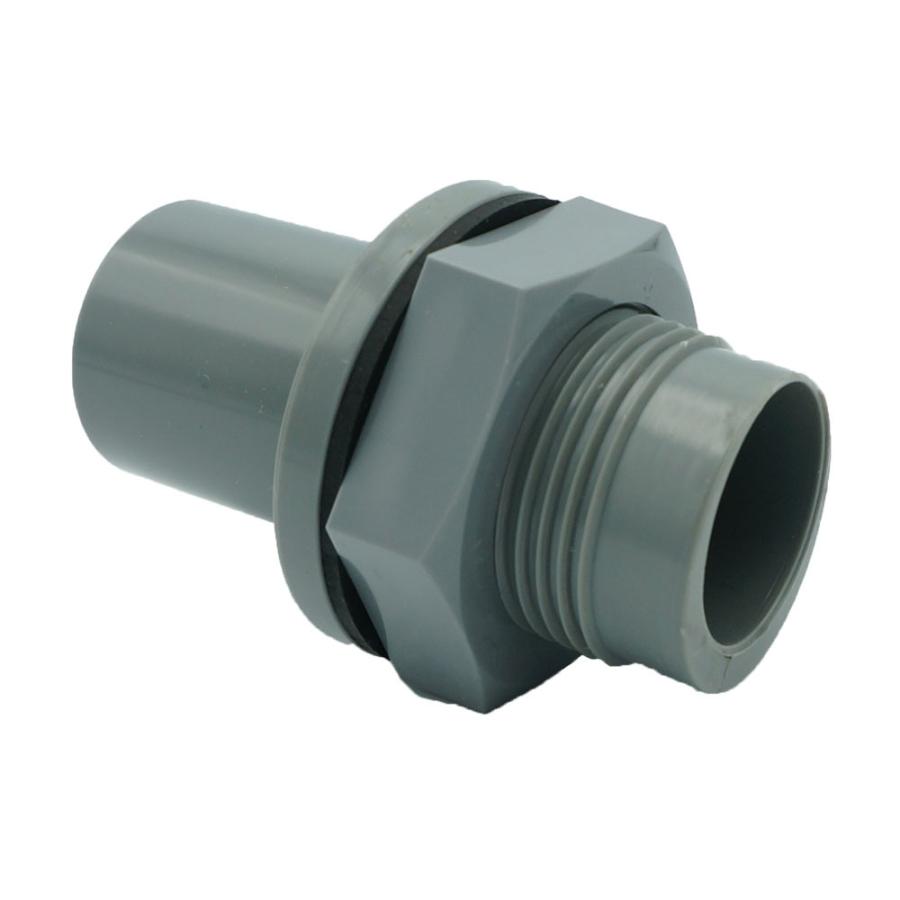 お好きなPVC3点から購入可！ 継手 穴開け配管 ネジ付ソケット パッキン付 勾配3° PVC 20A 関西化工