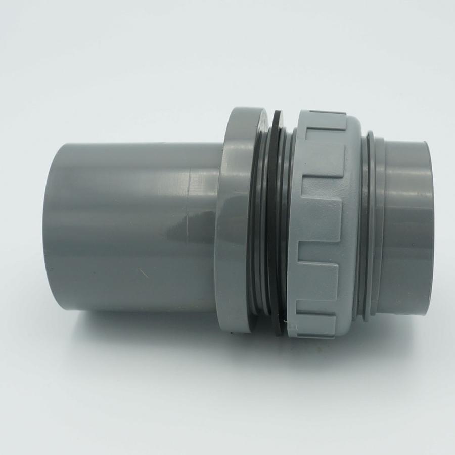 継手 穴開け配管 ネジ付ソケット パッキン付 勾配3° PVC 40A 関西化工