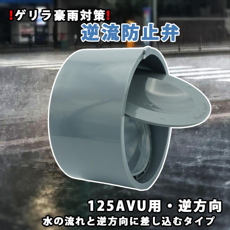 関西化工 ゲリラ豪雨 逆流 排管 逆流防止弁 125A VU用 逆方向 関西化工 ゲリラ豪雨 逆流 排管 逆流防止弁 125A VU用 逆方向