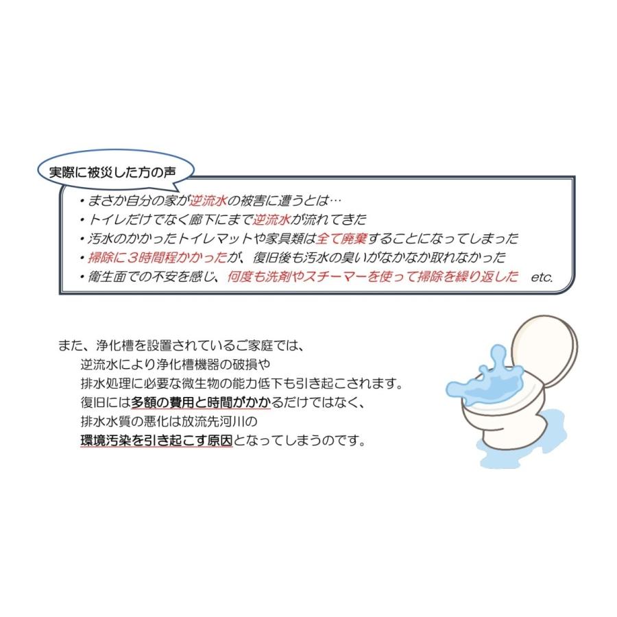 関西化工　ゲリラ豪雨　逆流　排管　逆流防止弁 200Ａ VU用 順方向_9