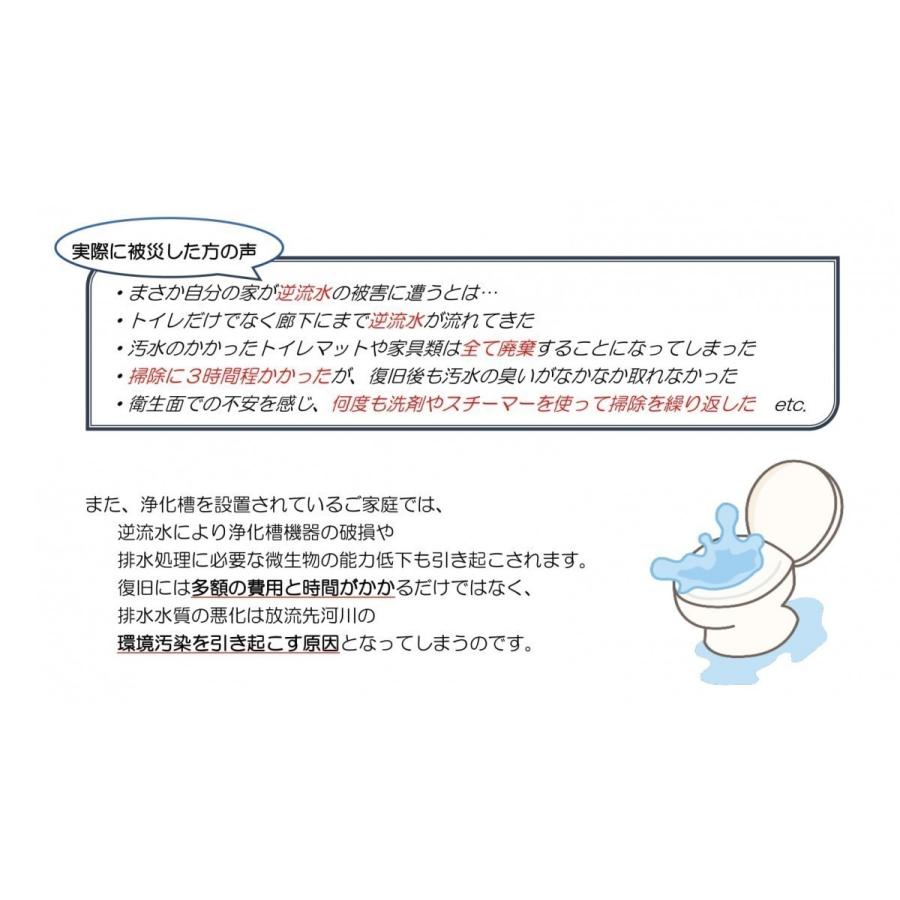関西化工　ゲリラ豪雨　逆流　排管　逆流防止弁 200Ａ VU用 逆方向_9