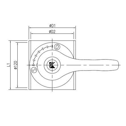 ダクト接続 風量調節 塩ビ製 取っ手付き ボリュームダンパー S型 75A 関西化工｜kansaikako｜02