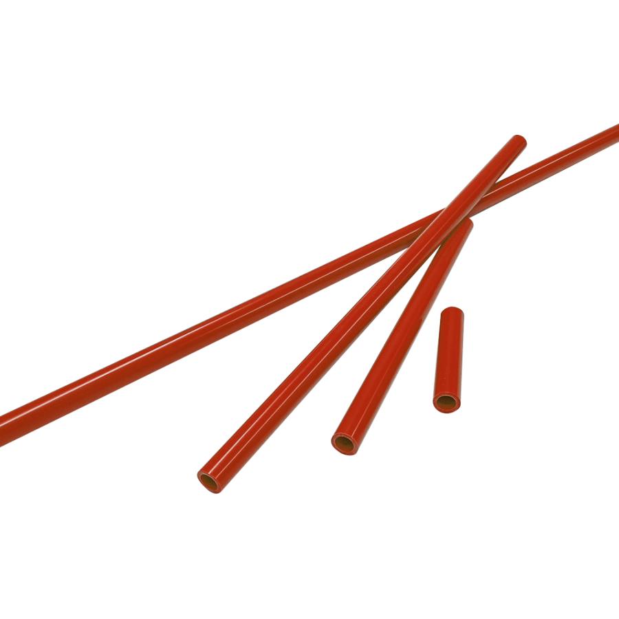 塩ビ カラーパイプ VP13A相当 PVC 30cm 外径18mm×長さ300mm 赤 関西