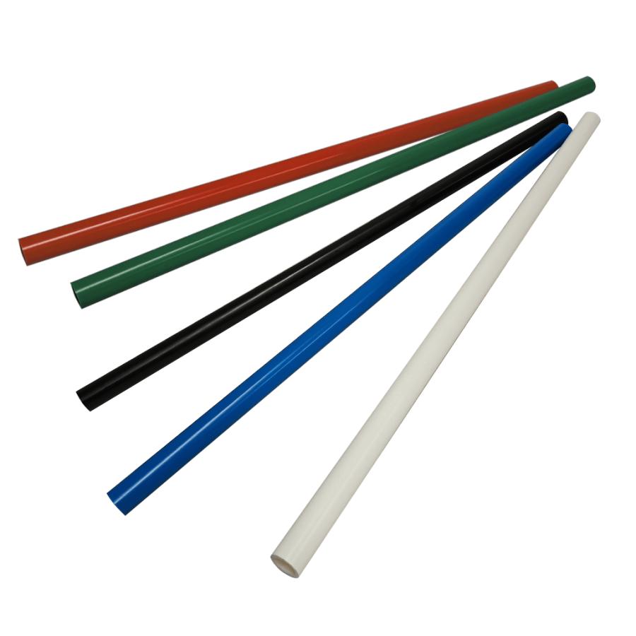 塩ビ カラーパイプ VP13A相当 PVC 50cm 外径18mm×長さ50mm 赤 関西化工 建築資材 PVCパイプ 直径約50mm 2メートル