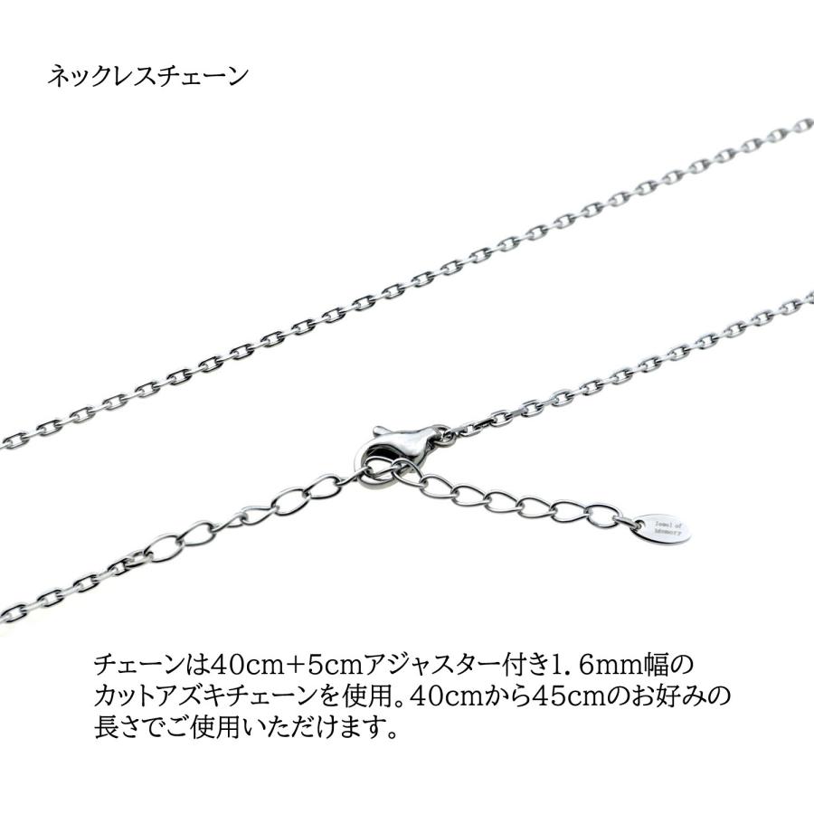 ALLES Memorial Jewelry 遺骨ペンダント シルバーV925 ＆ ステンレスチェーン 手元供養 遺骨ネックレス ティアドロップ コンパクト 遺骨入れ_7