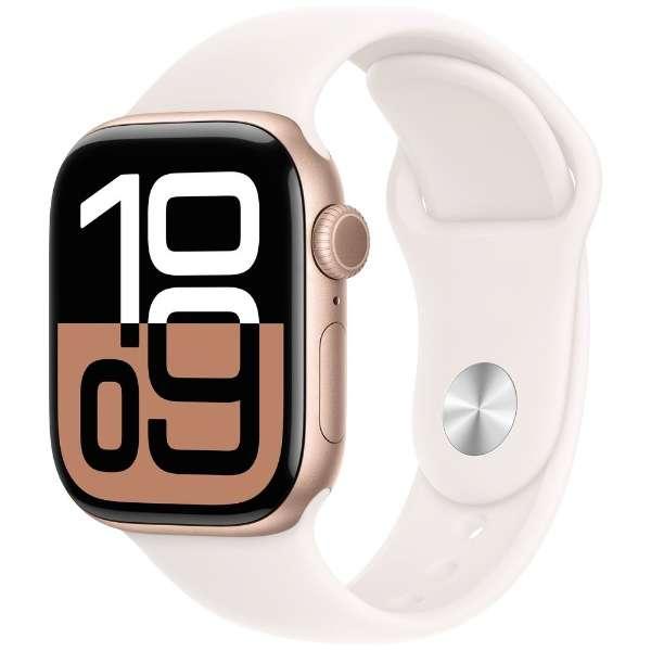 Apple Watch Series 10（GPS + Cellularモデル）- 42mm アルミニウムケース MWXA3J/A【ローズゴールドアルミニウムケースとライトブラッシュスポーツバンド - M/L】 買取価格比較