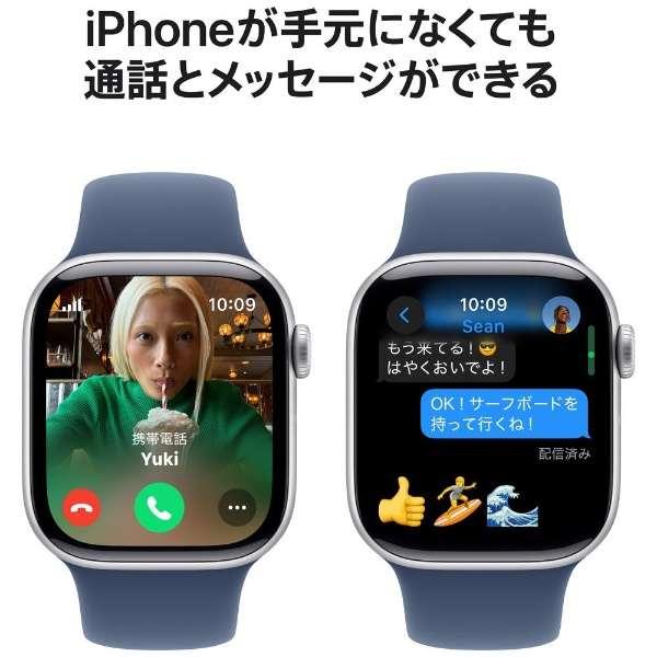 Apple Watch Series 10 10（GPS + Cellularモデル）- 46mmシルバー