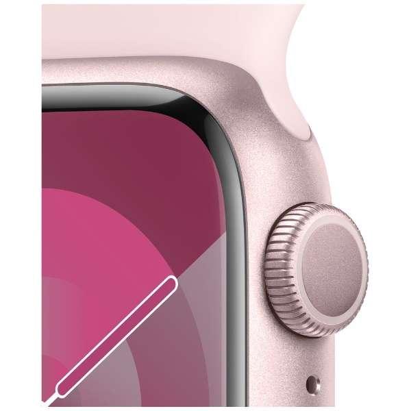 Apple Watch Series 9 GPSモデル- 41mmピンクアルミニウムケースとライトピンクスポーツバンド - M/L MR943J/A｜kantanshop｜03