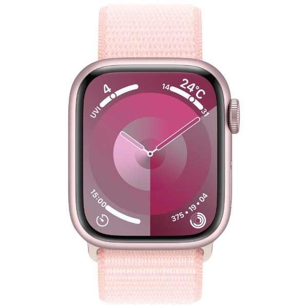 Apple Watch Series 9 GPSモデル - 45mmピンクアルミニウムケースとライトピンクスポーツループ MR9J3J/A｜kantanshop｜02