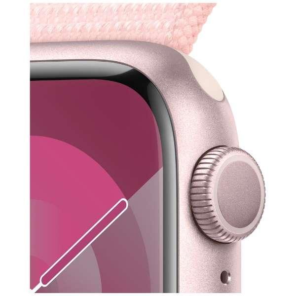 Apple Watch Series 9 GPSモデル - 45mmピンクアルミニウムケースとライトピンクスポーツループ MR9J3J/A｜kantanshop｜03