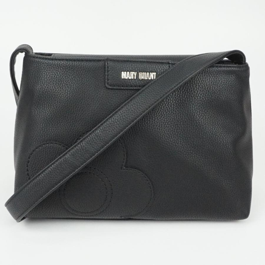 MARY QUANT マリークヮント ショルダーバッグ ブラック 肩掛け 斜め掛け フラワー 花 レディース 【中古】 | MARY QUANT