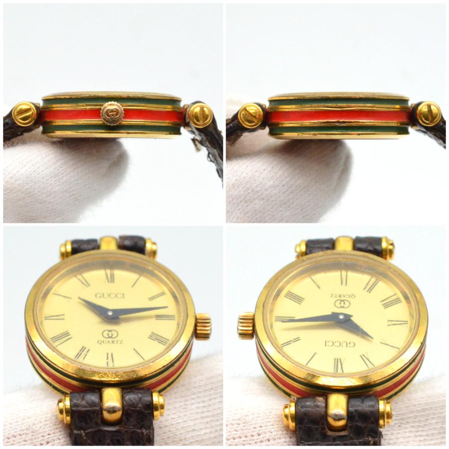 GUCCI GUCCI グッチ シェリーライン クォーツ時計 ゴールド GUCCI GUCCI グッチ シェリーライン クォーツ時計 ゴールド