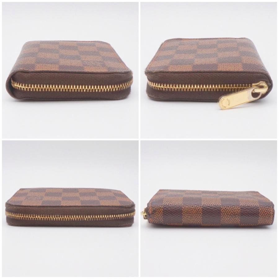 LOUIS VUITTON　ルイヴィトン　N63070　ジッピーコインパース　ダミエ・エベヌキャンバス　ブラウン　コインケース　カードケース　メンズ　レディース【中古】｜kanteikyoku-morioka｜03