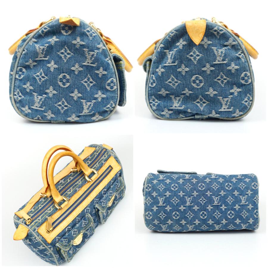 LOUIS VUITTON　ルイヴィトン　M95019　ネオ・スピーディー　モノグラム・デニム　ブルー系　青　ハンドバッグ　手提げ　レディースバッグ　【中古】｜kanteikyoku-morioka｜03