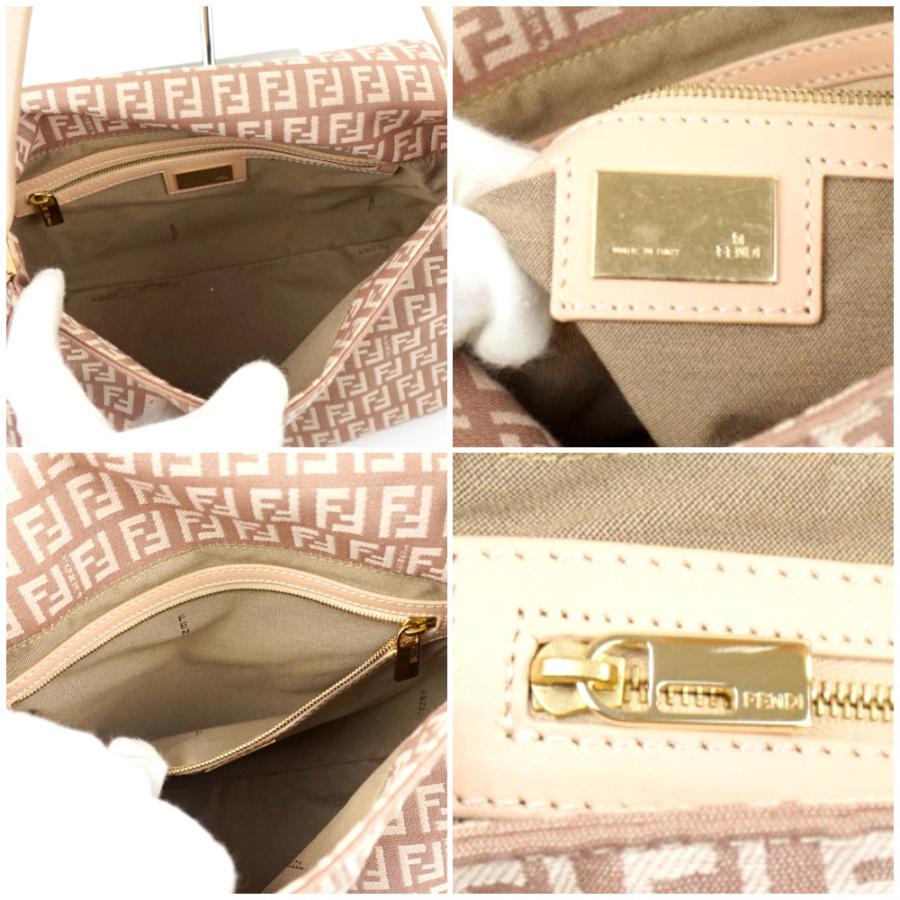 FENDI FENDI フェンディ ズッキーノ マンマバケット ピンク系 FENDI FENDI フェンディ ズッキーノ マンマバケット ピンク系