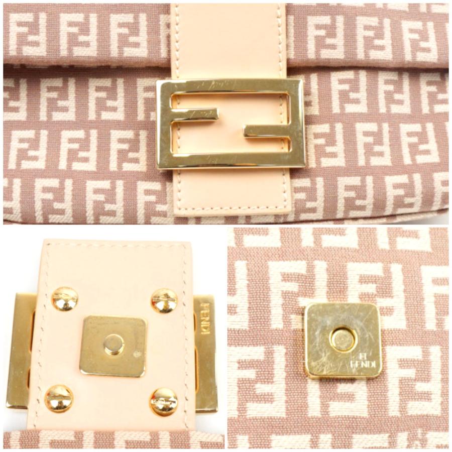 FENDI FENDI フェンディ ズッキーノ マンマバケット ピンク系 FENDI FENDI フェンディ ズッキーノ マンマバケット ピンク系
