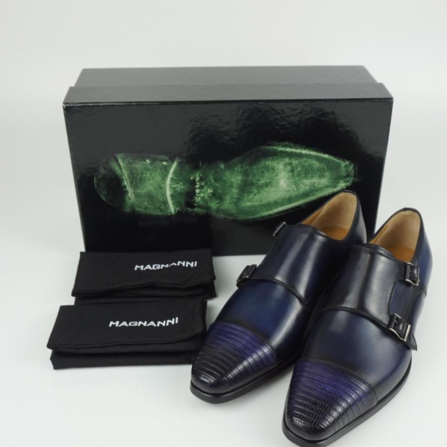 【GIORGIO ARMANI】未使用品 ダブルモンクストラップシューズ オーダーダブルモンクストラップシューズ | unnames.onlineshop