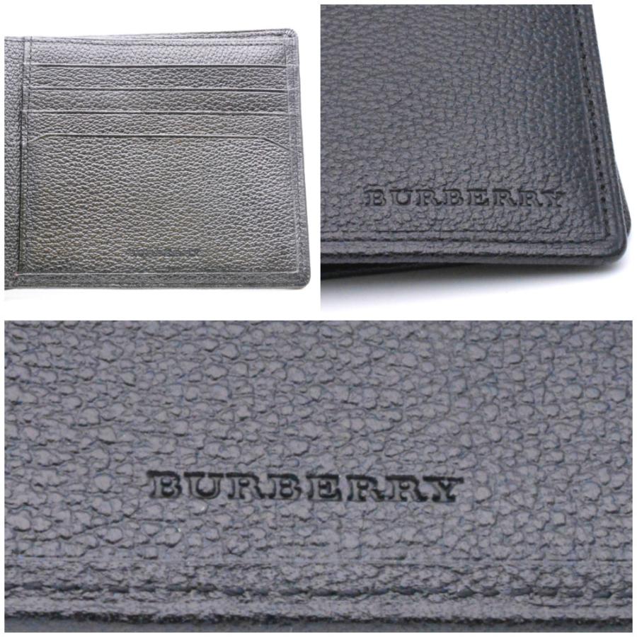 BURBERRY 黒 レザー 財布 バーバリー BURBERRY バーバリーロンドンレザーコレクション