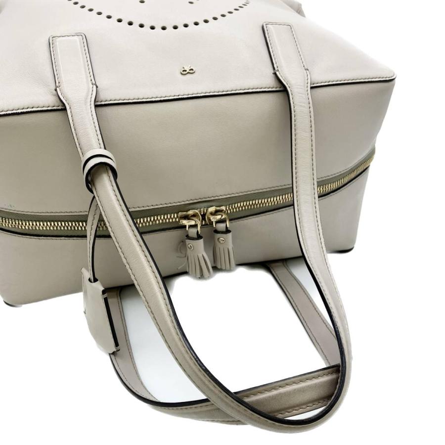 アニヤハインドマーチ ANYA HINDMARCH スマイリー レザーボストン