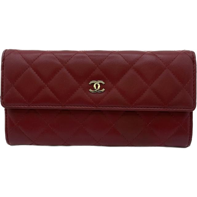 CHANEL（シャネル） A50096 ファスナー付長財布 ラムスキン マトラッセ