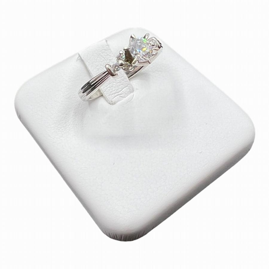 プラチナ ダイヤモンド リング pt900 D0.253ct/0.08ct 3.4g 9号 指輪 