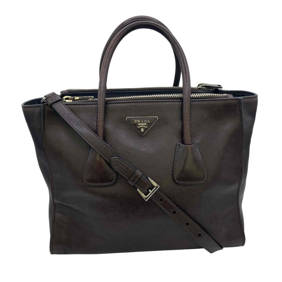 PRADA プラダ BN2619 2way レザーハンドバッグ 【中古】ショルダー