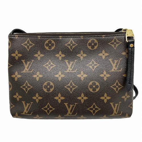 LOUIS VUITTON ルイヴィトン M50185 モノグラム トワイス ショルダーバッグ ノワール レディース【中古】｜kanteikyoku-store｜03