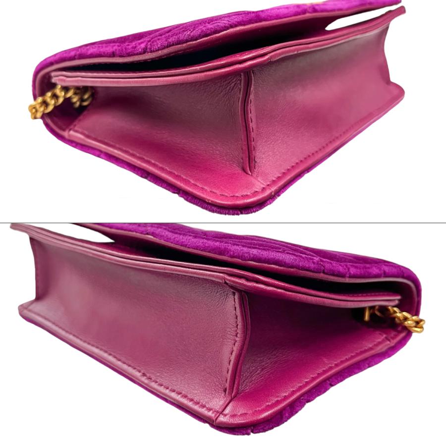 GUCCI グッチ 488426 チェーンショルダーバッグ ベロア GGマーモント 