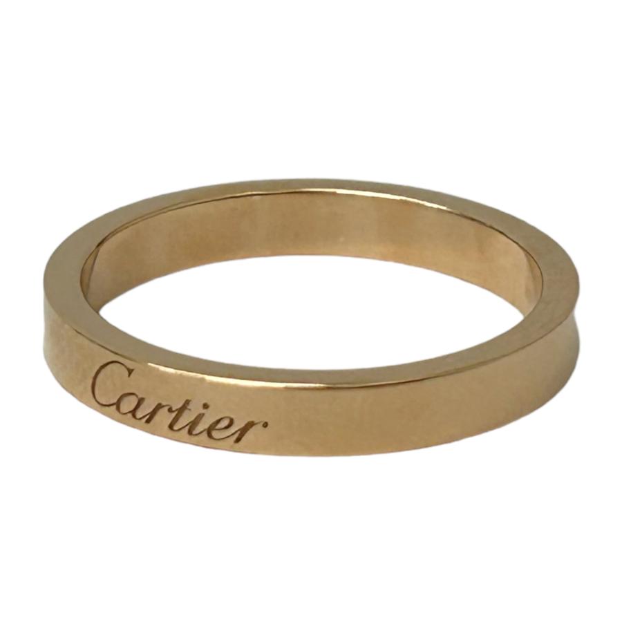 Cartier カルティエ K18 14.5号 リング 指輪 シンプル メンズ レディース ゴールド系【美品】｜kanteikyoku-store｜02