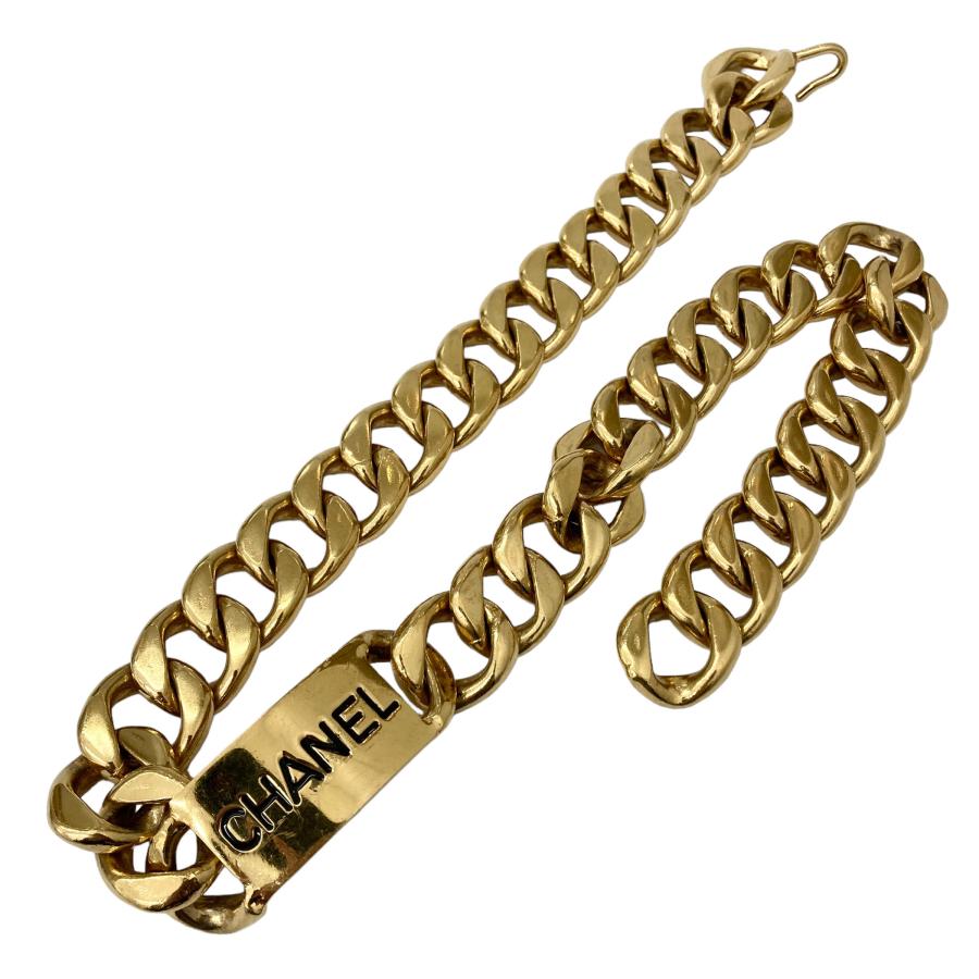 CHANEL（シャネル） 【中古】｜CHANEL ロゴプレート チェーンベルト GP 
