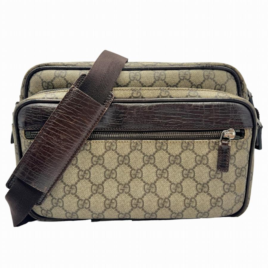 GUCCI グッチ 114531 GGスプリーム ショルダーバッグ GGプラス メンズ レディース レザー ベージュ系 【中古】 : 23-733 :  かんてい局市川インター店 - 通販 - Yahoo!ショッピング