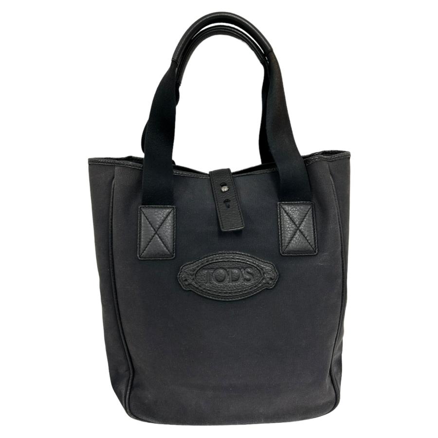 TOD'S TOD'S トッズ キャンバストートバッグ ネイビー系 TOD'S TOD'S トッズ キャンバストートバッグ ネイビー系